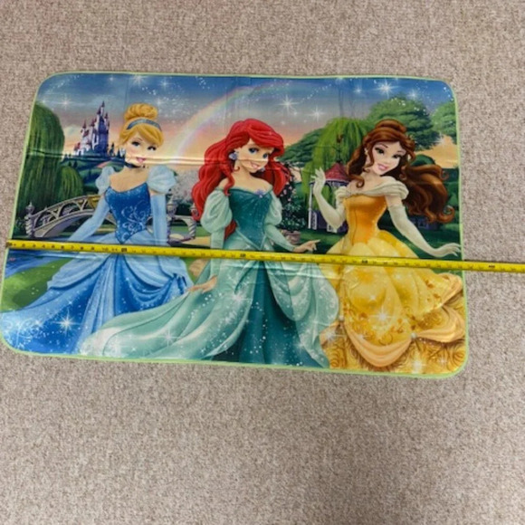 Disney Princess Rug, 30x45 Non Slip Backing Cinderella, Ariel Belle Bed/Bath - Picture 5 of 9